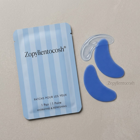 Zopylientocosh Refreshing Under-Eye Hydrogel Masks with Caffeine & Peptides: Instant Soothing & Hydration for Bright, Rested Eyes