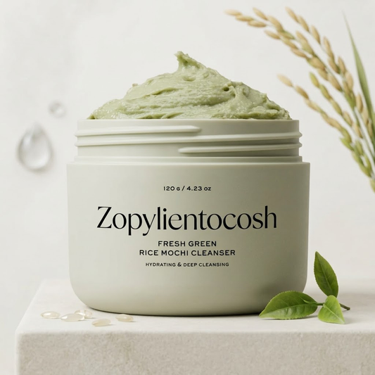 Zopylientocosh Rice Cake Facial Cleanser – All-in-One Gentle Scrub & Wash for Deep Cleaning and Hydrating